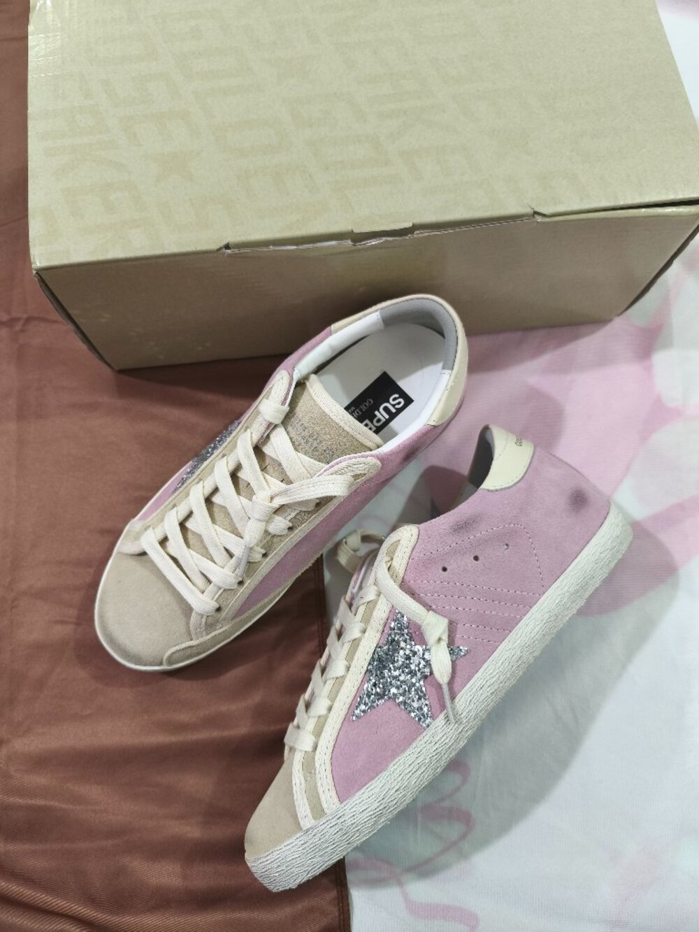 Golden Goose Star Logo Distressed Sneakers